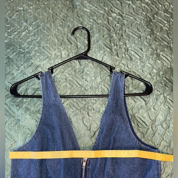 Denim Sleeveless Jumpsuit - Picture 5 of 9